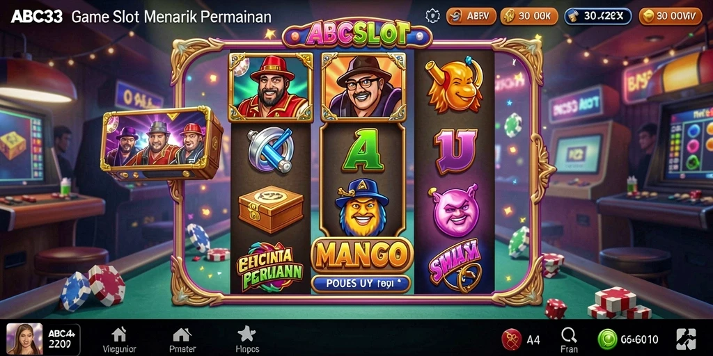 Screenshot gameplay Slot ABC33 dengan tampilan menarik.