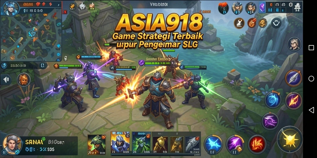 Screenshot gameplay ASIA918 menampilkan pertempuran strategis yang mendebarkan.