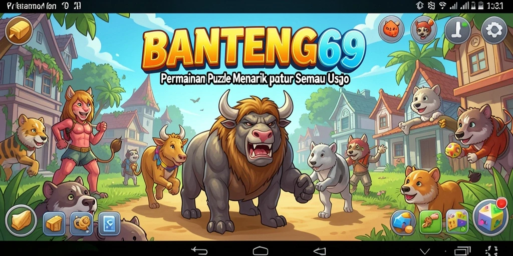 Gameplay seru puzzle di BANTENG69 dengan tantangan yang bervariasi.