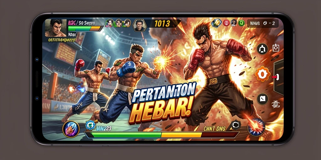 Tampilan gameplay BENTO123 yang mendebarkan dalam pertarungan.