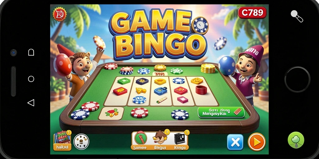 Tampilan gameplay seru dari C789 saat bermain Bingo.