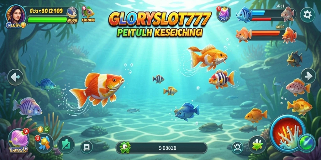 Tampilan gameplay GLORYSLOT777 yang menarik saat memancing