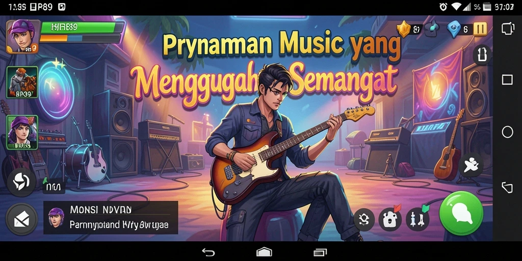 Tampilan gameplay yang menarik dan beragam lagu musik.