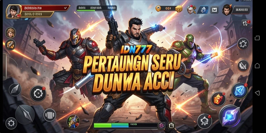 Screenshot menunjukkan aksi menegangkan di game IDN777.