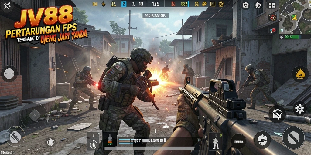 Tampilan gameplay JV88 yang mendebarkan dan penuh aksi.