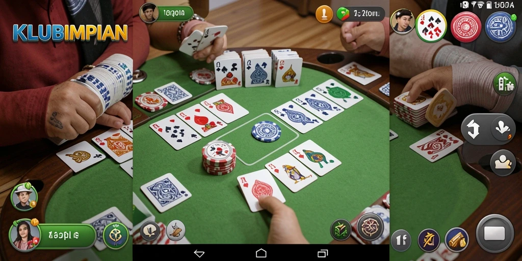 Tampilan gameplay KLUBIMPIAN yang mengasyikkan dan interaktif.