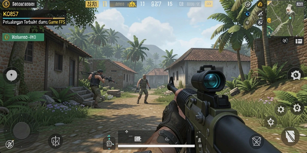 Tampilan menarik dari gameplay intens KO857.