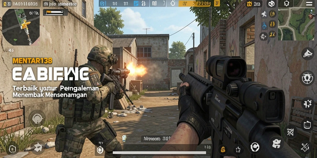 Screenshot gameplay MENTARI138 menampilkan aksi tembak-menembak yang intens.