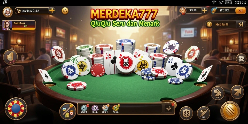 Tampilan gameplay QiuQiu yang seru di MERDEKA777.
