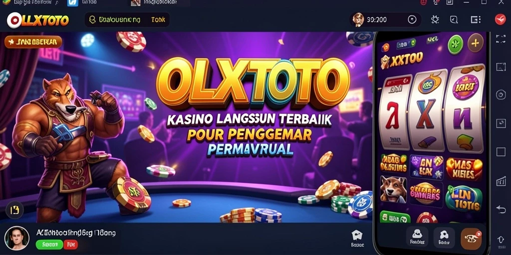 Tampilan gameplay OLXTOTO yang menampilkan dealer langsung dan permainan seru.