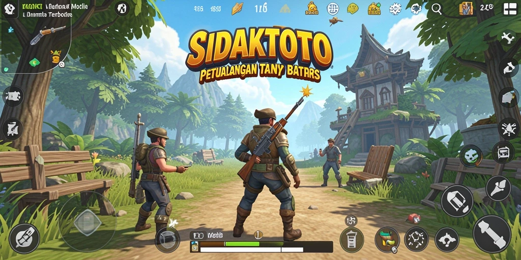 Tangkapan layar gameplay menunjukkan petualangan seru di dunia terbuka.