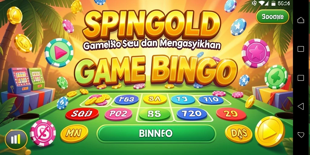 Tampilan menarik dari SPINGOLD dengan gameplay Bingo yang seru.