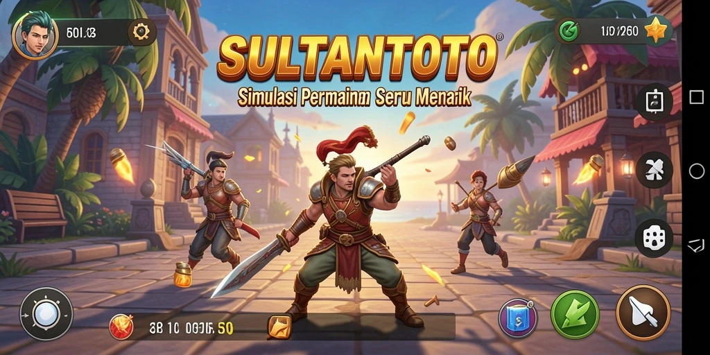 Tampilan menarik dari gameplay SULTANTOTO yang mendebarkan.