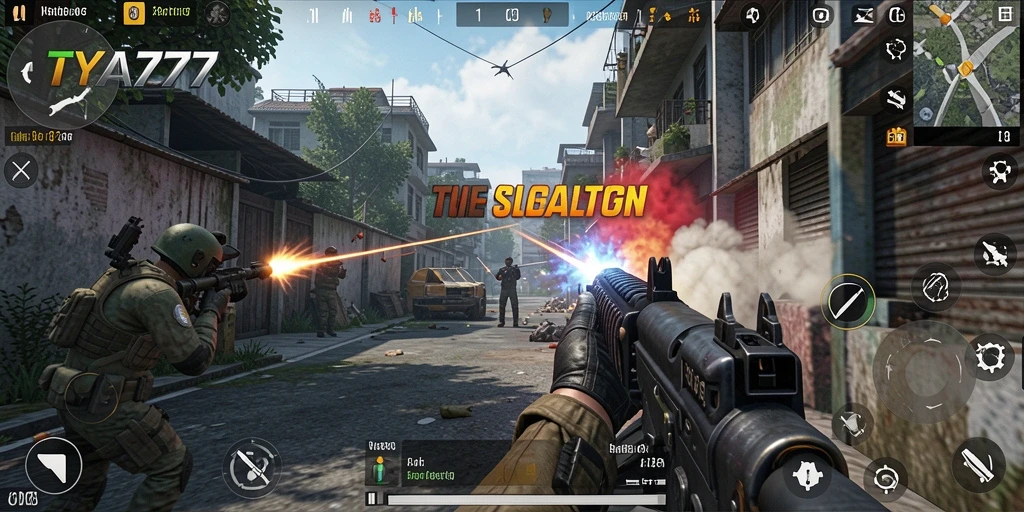 Tampilan gameplay TYA777 yang menegangkan saat pertempuran berlangsung.