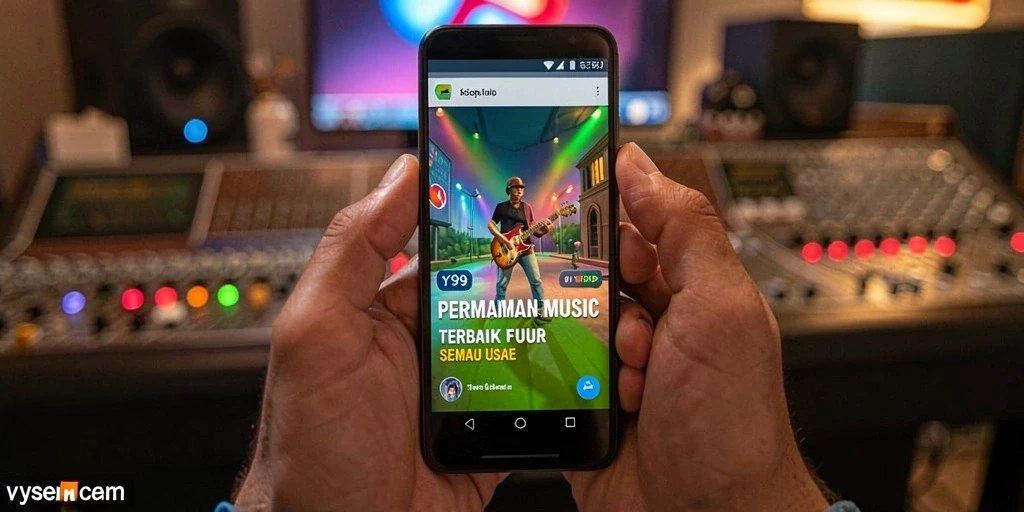 Screenshot Y89 menunjukkan gameplay interaktif dan menarik dalam musik.