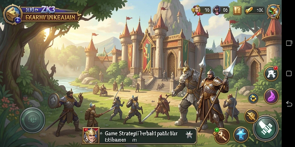 Tampilan gameplay mendebarkan di ZK3 dengan berbagai strategi.